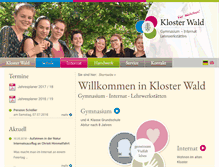 Tablet Screenshot of heimschule-kloster-wald.de